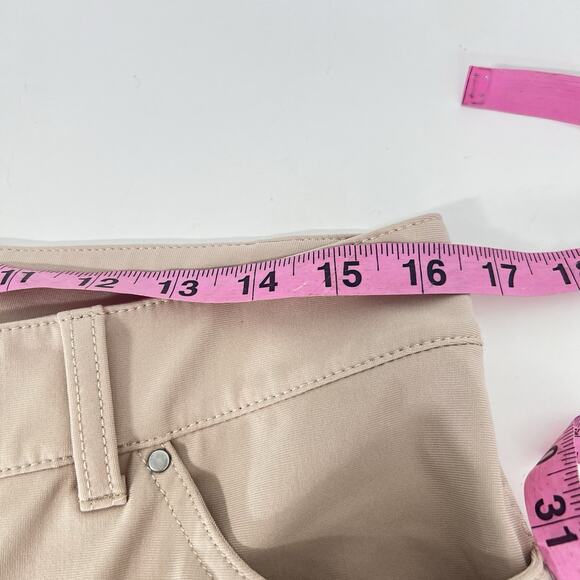 Lululemon Pants Womens size 12 City Sleek 5 Pocket Straight Leg Beige Khaki - Picture 9 of 11